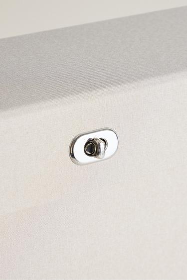 LINEN BRIEFCASE FILE FOLDER — Ecru 2