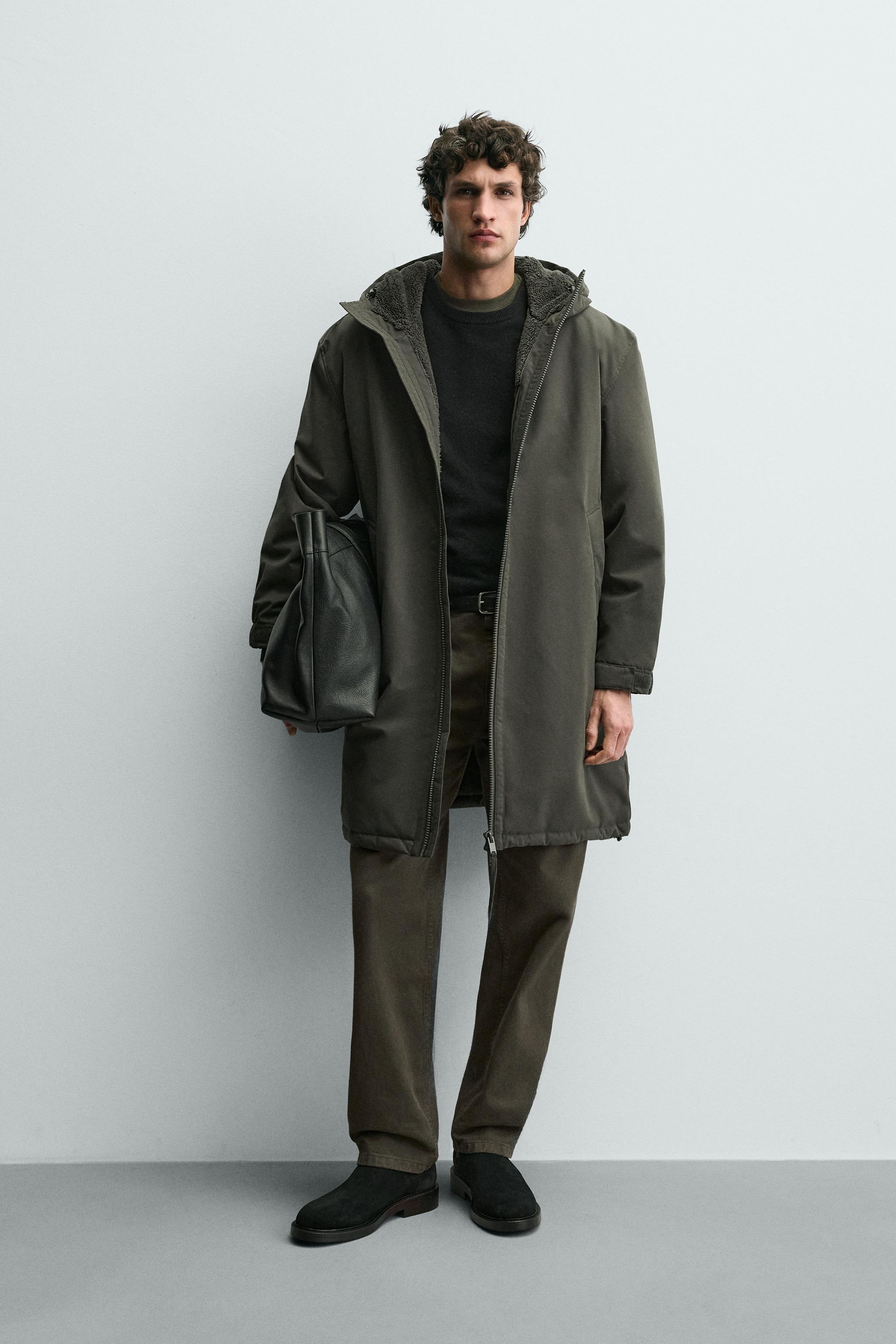 ジャケット・アウター kaz コンビパフジャケット - カーキ | ZARA Japan / 日本