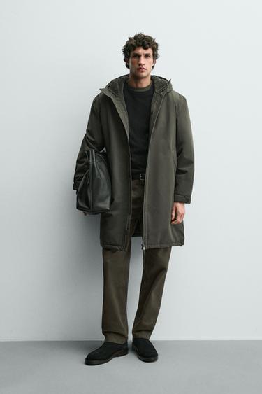 CONTRAST QUILTED JACKET - Khaki by Zara