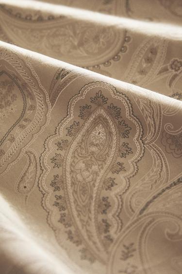Zara PAISLEY-PRINT DUVET COVER - Beige