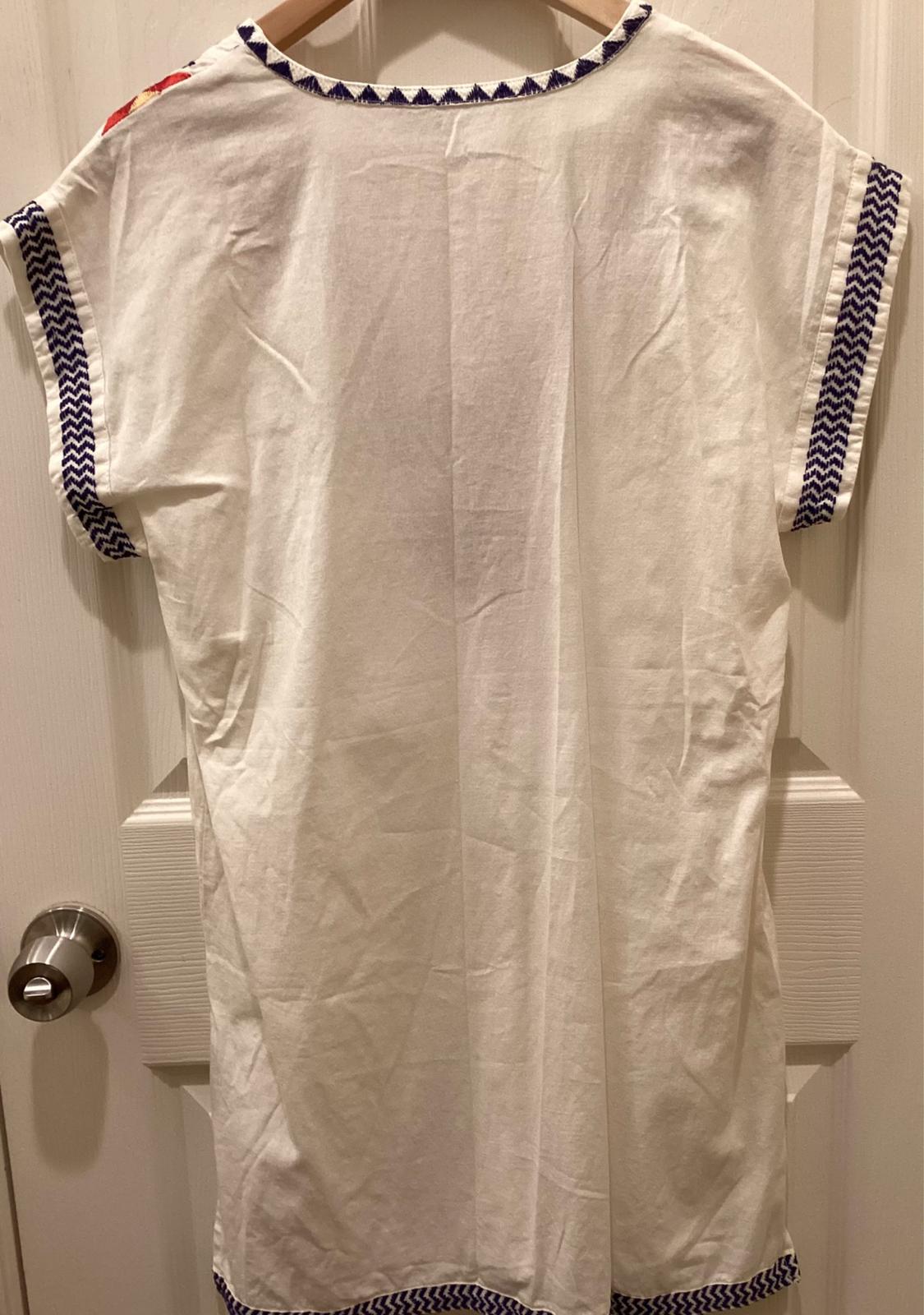 VNECK MINI WHITE DRESS - Image 2