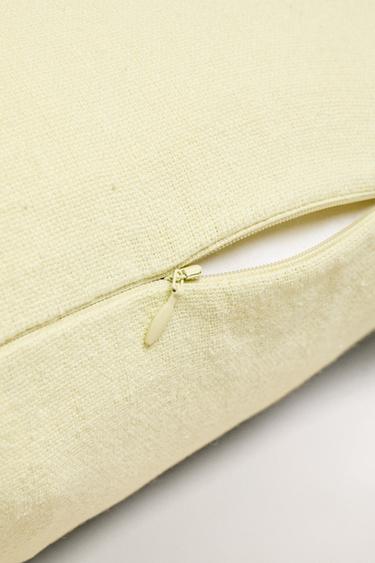 HOUSSE DE COUSSIN RECTANGULAIRE LIGNE - Vert clair de Zara - Image 4