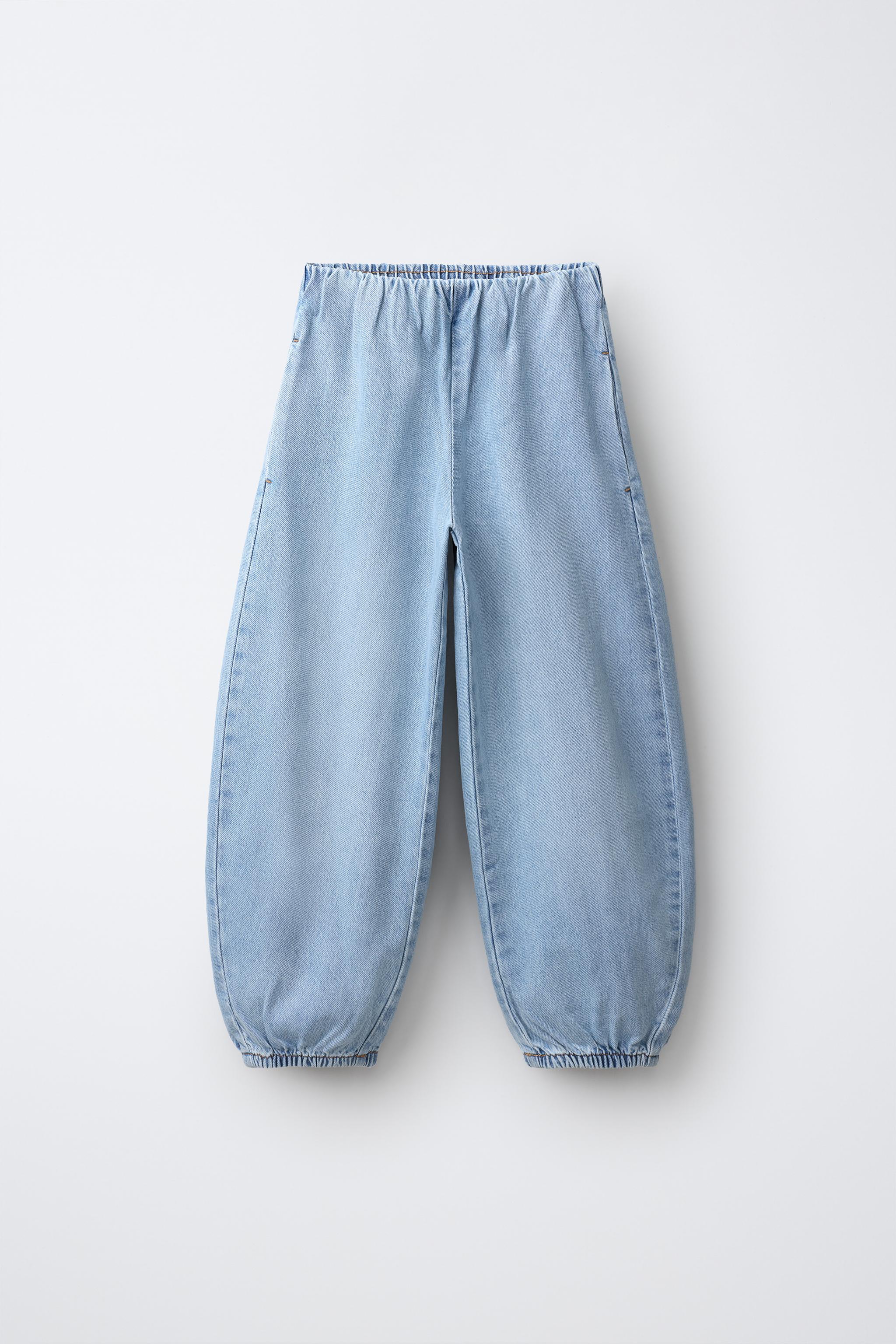 PLEATED BALLOON JEANS - Blue | ZARA United States