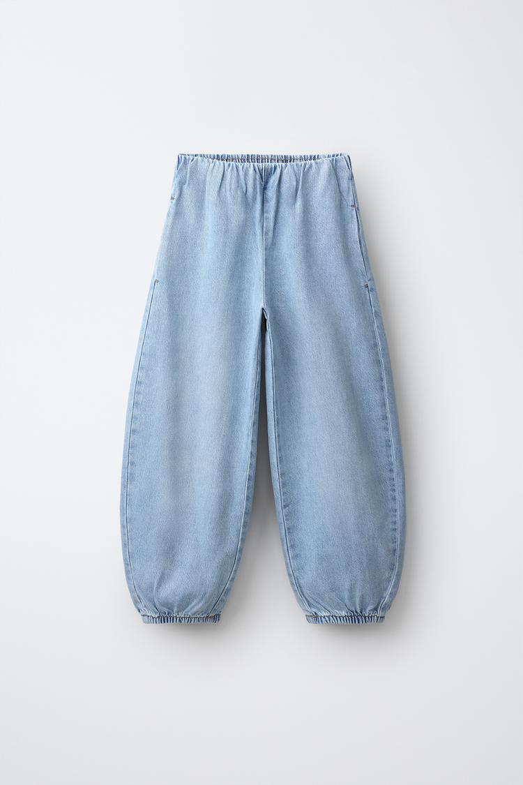 JEANS GLOBO FLUIDOS CON BAJO ELÁSTICO 2
