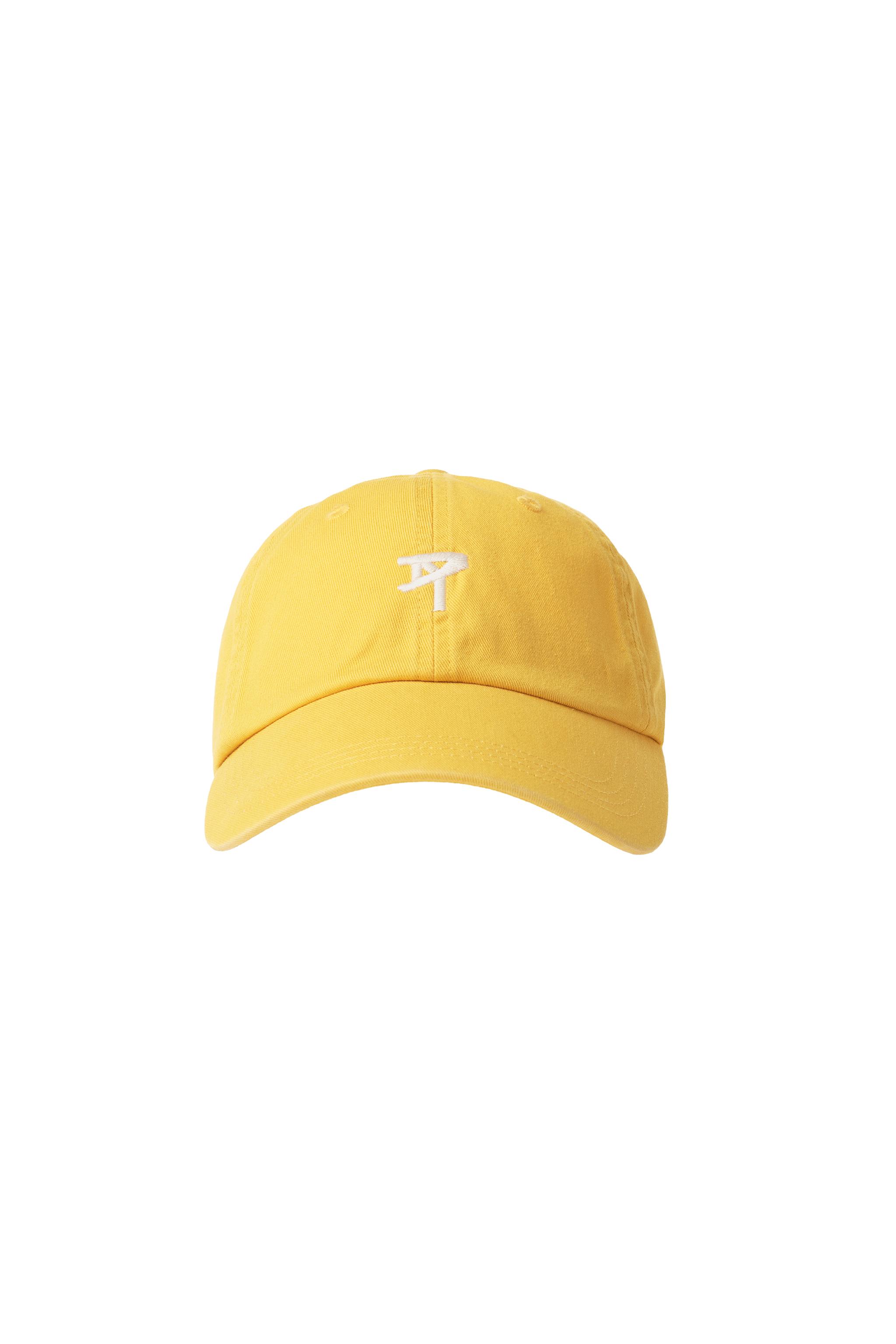 WASHED LOGO CAP — Yellow