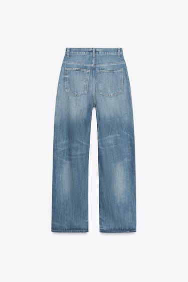 JEAN TRF DROIT LARGE TAILLE HAUTE - Indigo de Zara - Image 6