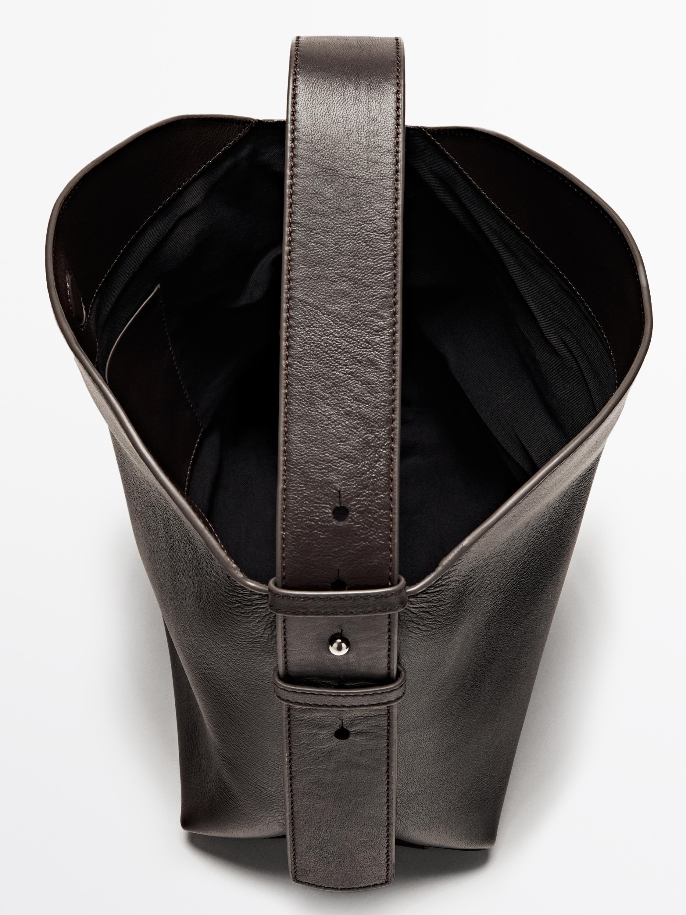 Small nappa leather shoulder bag