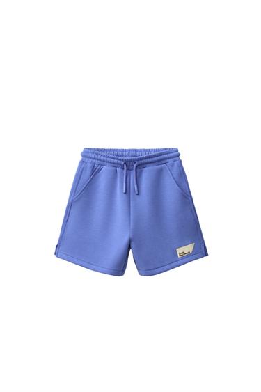 Zara INTERLOCK-KANGAST BERMUUDAD SILDIGA - Bluish