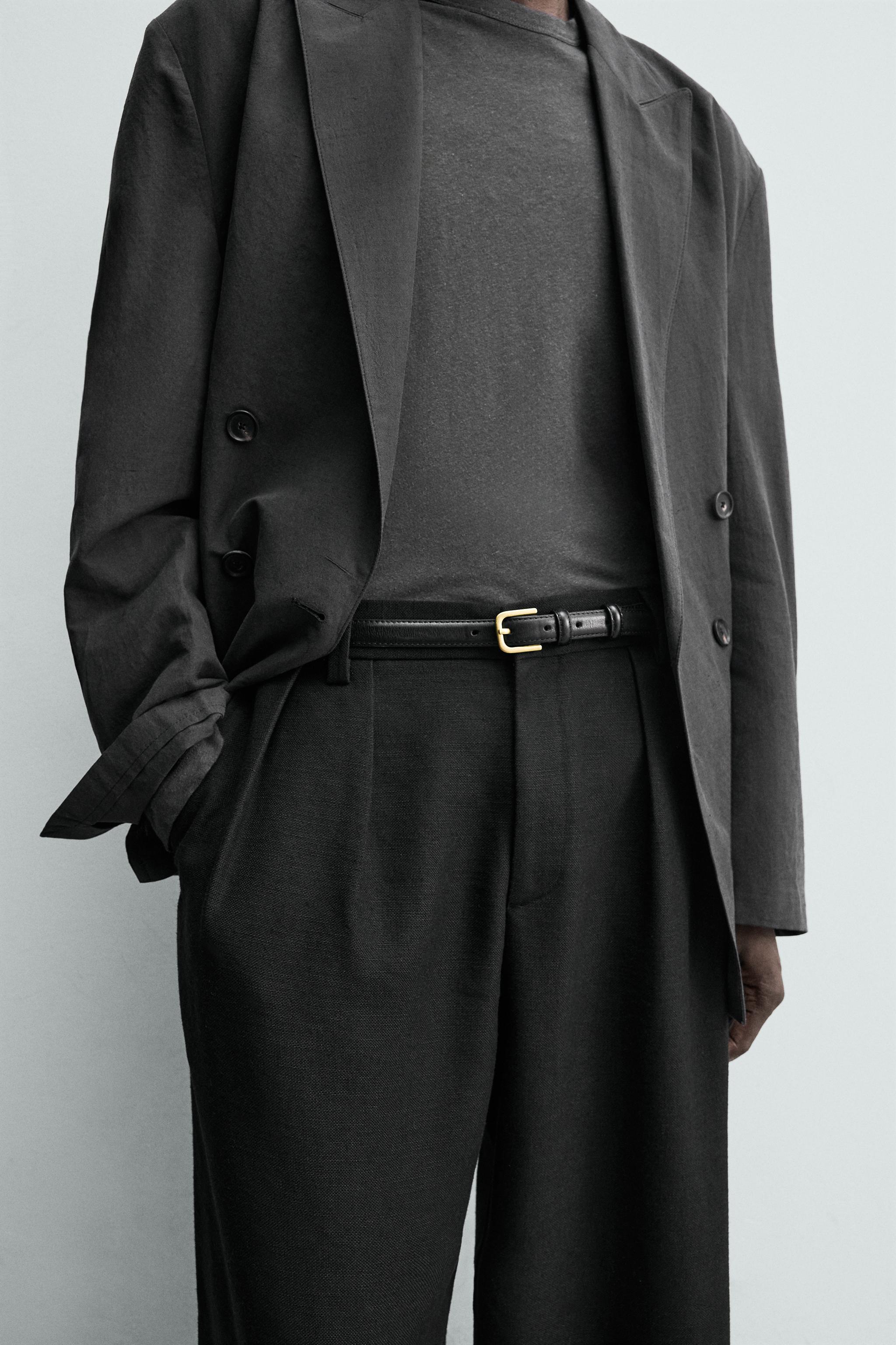 PLEATED RELAXED FIT PANTS