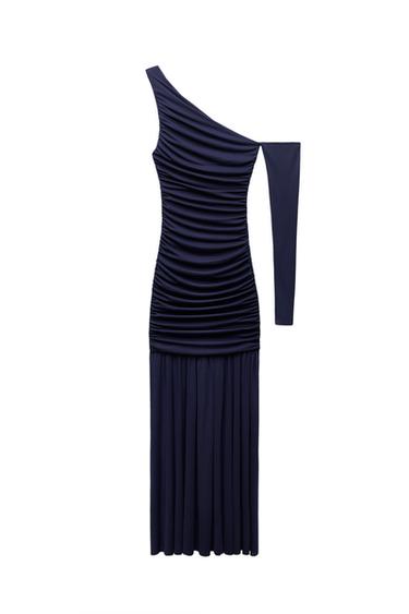 ZW COLLECTION ASYMMETRIC MIDI DRESS