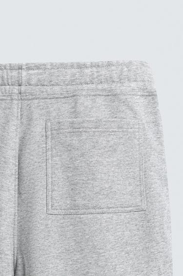PANTALON JOGGER REGULAR FIT BASIQUE - Gris chiné de Zara - Image 8