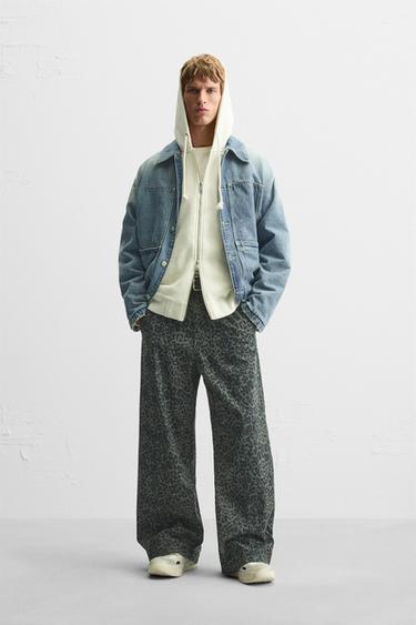 ANIMAL PRINT RELAXED FIT TROUSERS - Leopard by Zara - Image 0