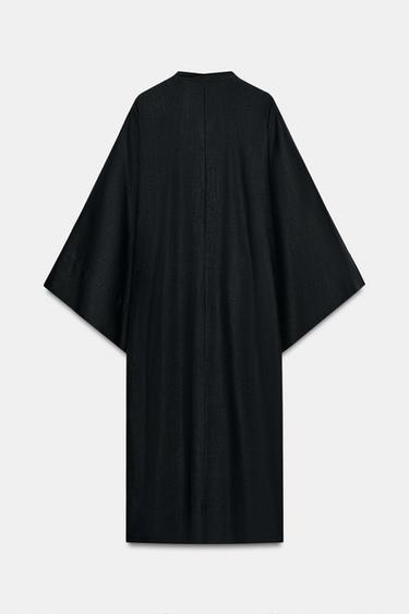 ROBE TUNIQUE À BRANDEBOURGS ZW COLLECTION - Noir de Zara - Image 6