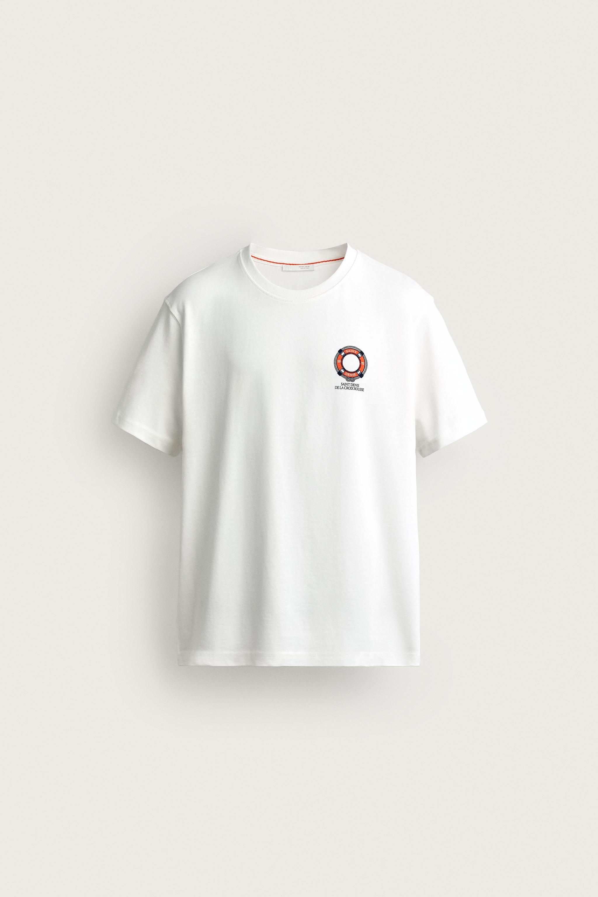 COMBINED EMBROIDERY REGULAR FIT T-SHIRT