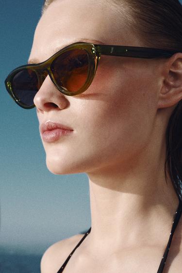 LUNETTES DE SOLEIL ŒIL-DE-CHAT - Vert de Zara - Image 1