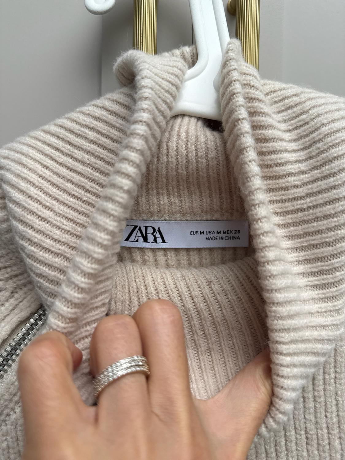 STRIPED KNIT SWEATER WITH ZIP - Image 2