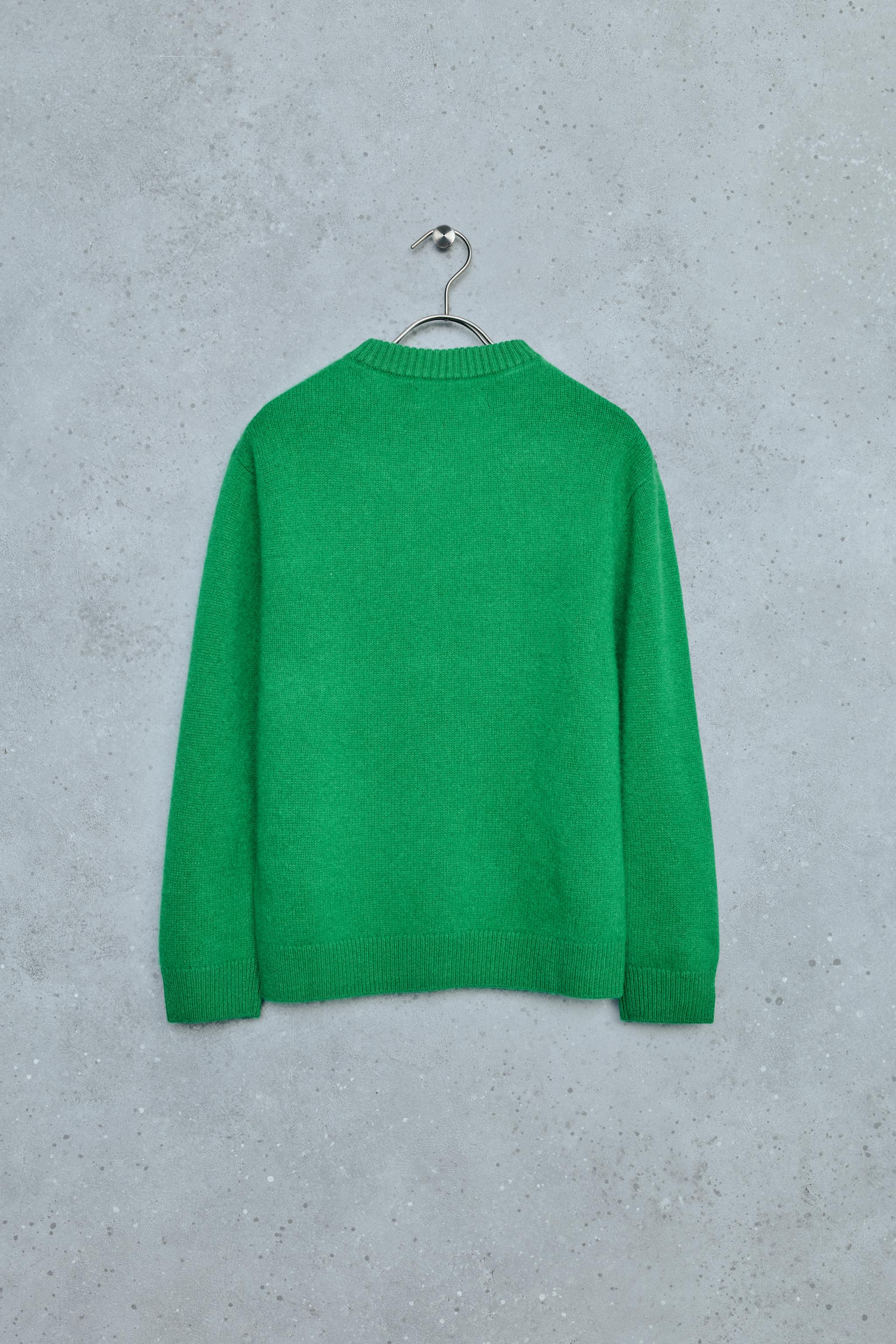 STORIESZ - 100% CASHMERE KNIT JUMPER — Green