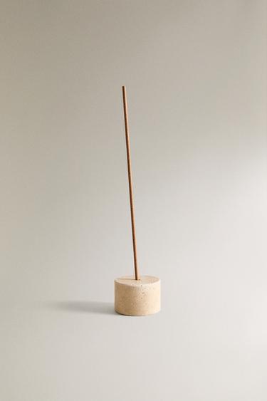 ROSE ET PIVOINE SCENTED INCENSE STICKS AND HOLDER SET — Pink / White 2