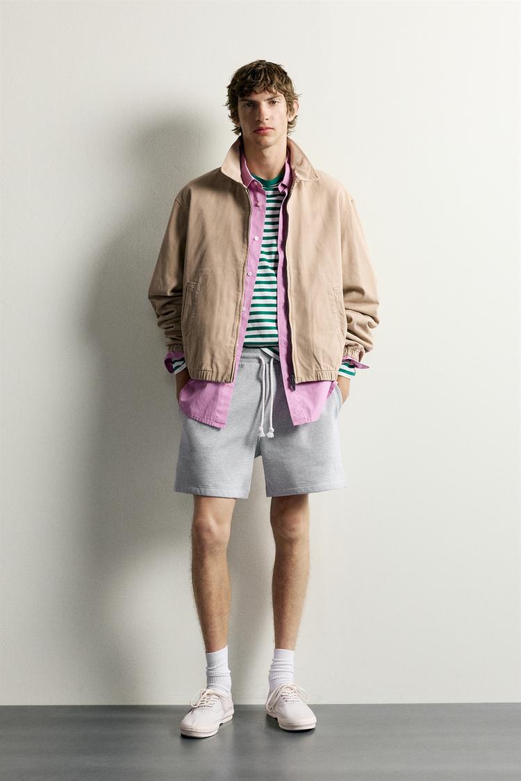 0FR. PARIS X ZARA EMBROIDERED BERMUDA SHORTS