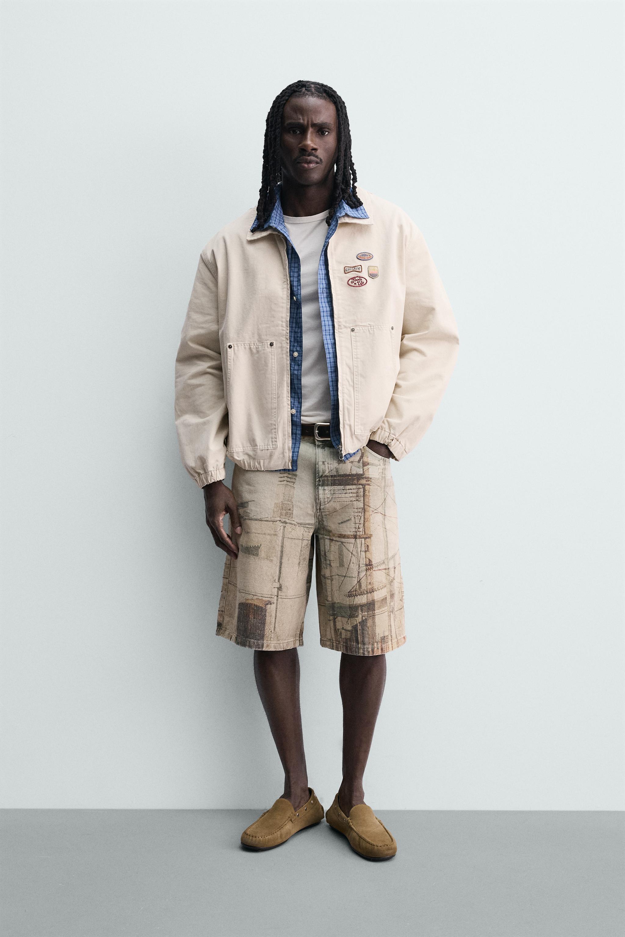 BLOUSON COUPE DÉCONTRACTÉE AVEC PIÈCES