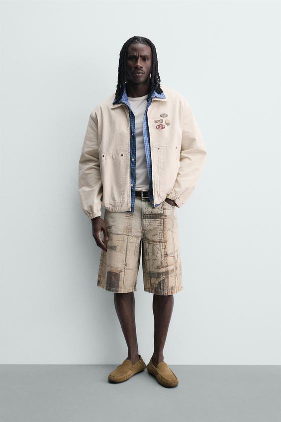 RELAXED FIT PATCH JACKET from Zara - $99.90