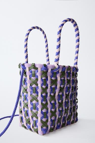 CESTA TRENZADA - Morado de Zara