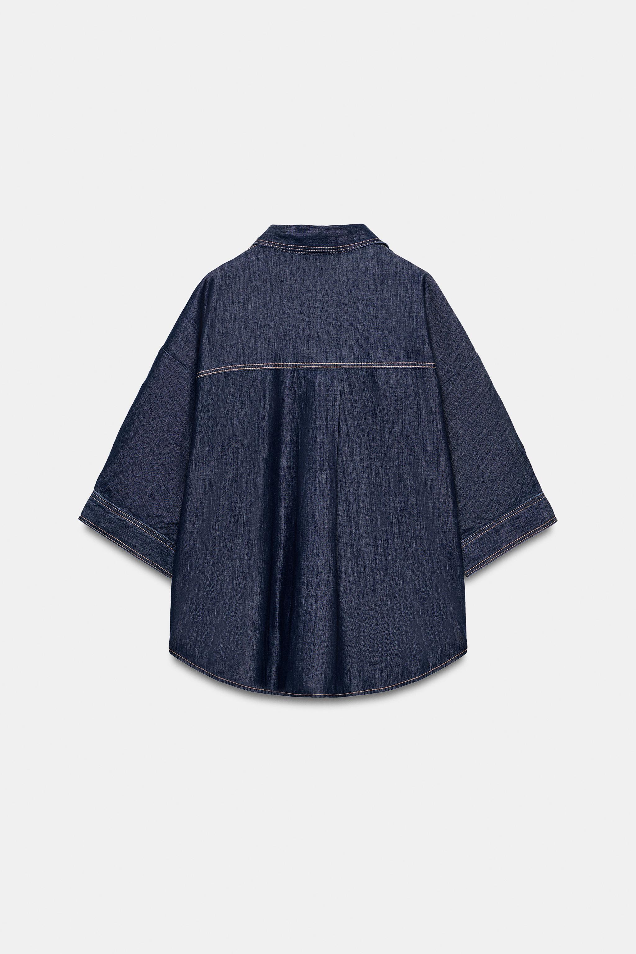 CHEMISE DENIM Z1975 À DÉCOR DORÉ