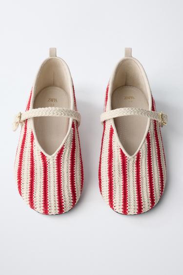 BALLERINES EN CROCHET - Rouge de Zara - Image 3