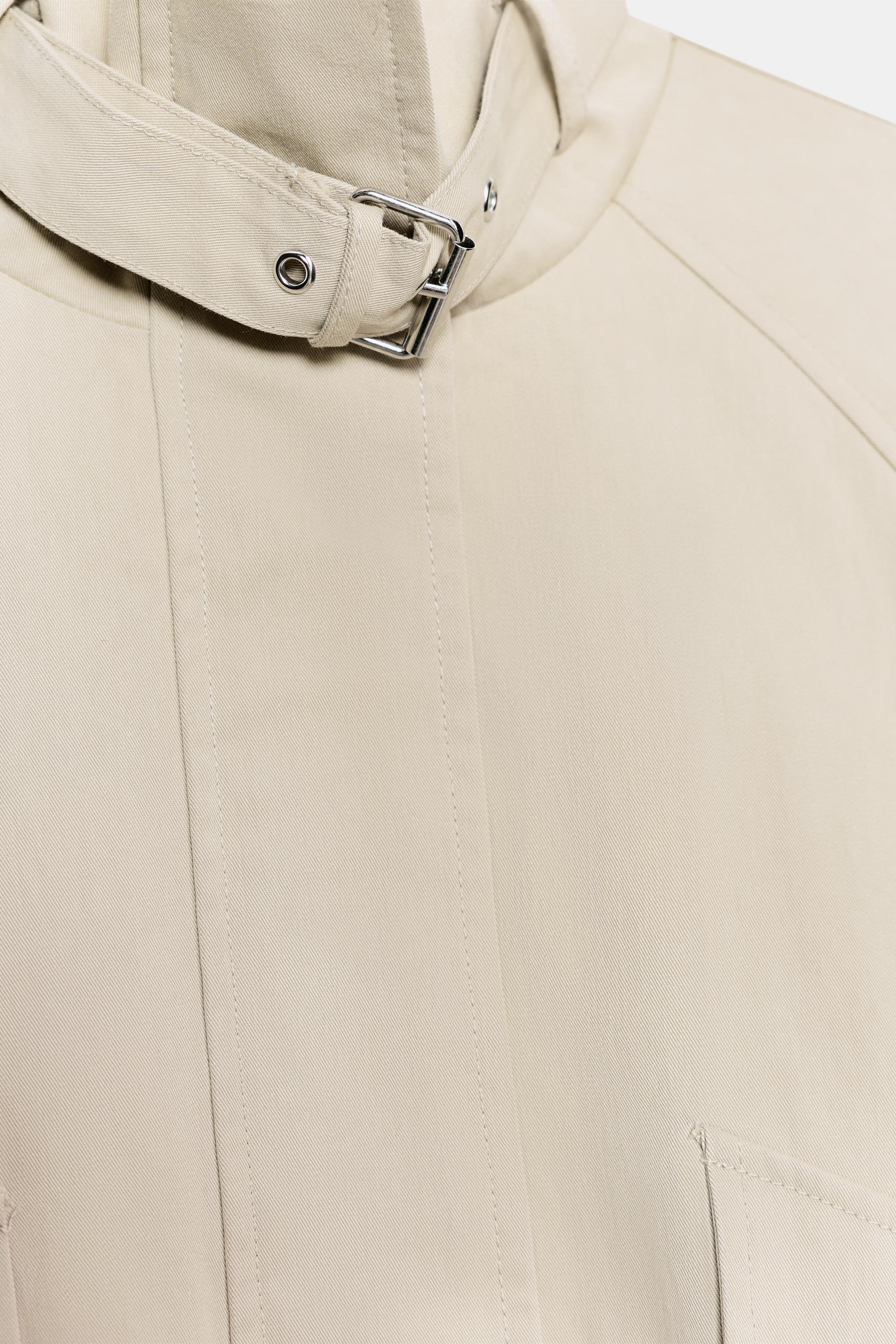 VESTE BOMBER OVERSIZE À COL MONTANT