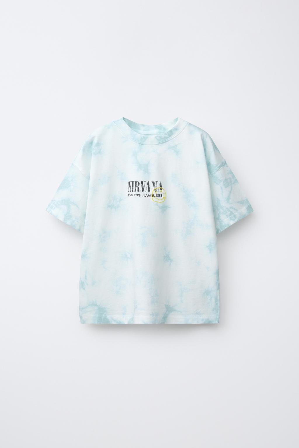 Zara Tie dye futbolka NIRVANA ® çap