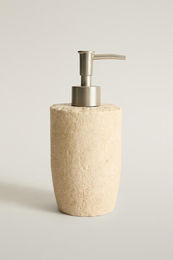 ONREGELMATIGE MARMEREN ZEEPDISPENSER - Beige van Zara - Afbeelding 0