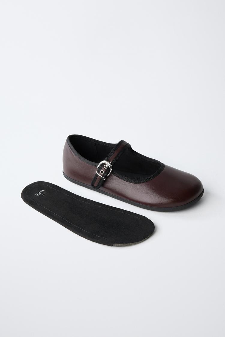 Zapatos bailarina de cuero estilo barefoot 5