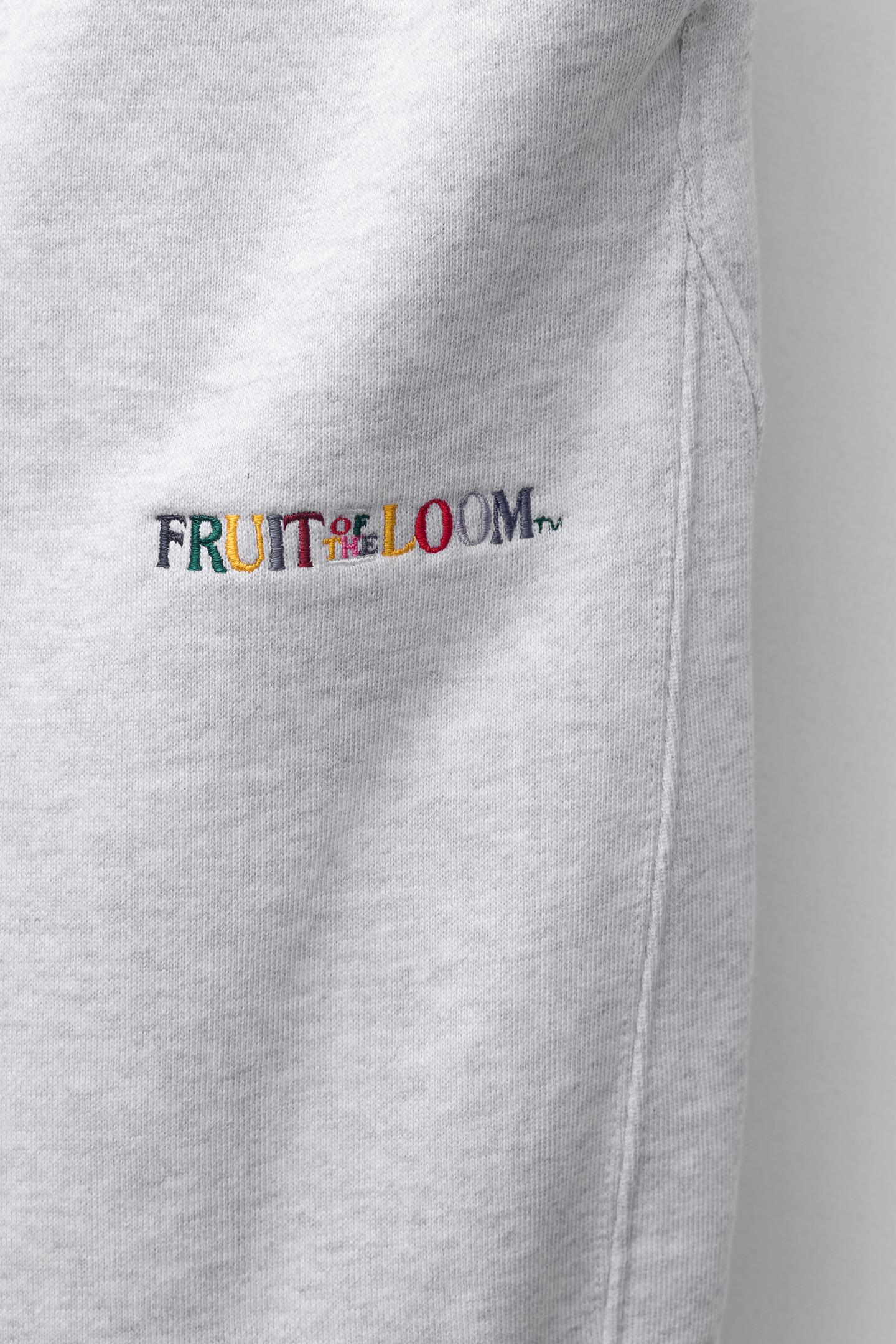 Детские брюки Zara Fruit OF the Loom™ Embroidered Barrel Sweatpants, цвет: Серый меланжевый — фото 4