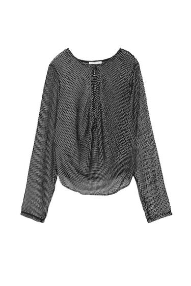 METALLIC TEXTURED TOP