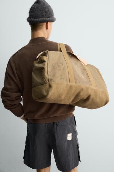 FABRIC TOTE BAG X SR_A - Sand Brown by Zara - Image 2