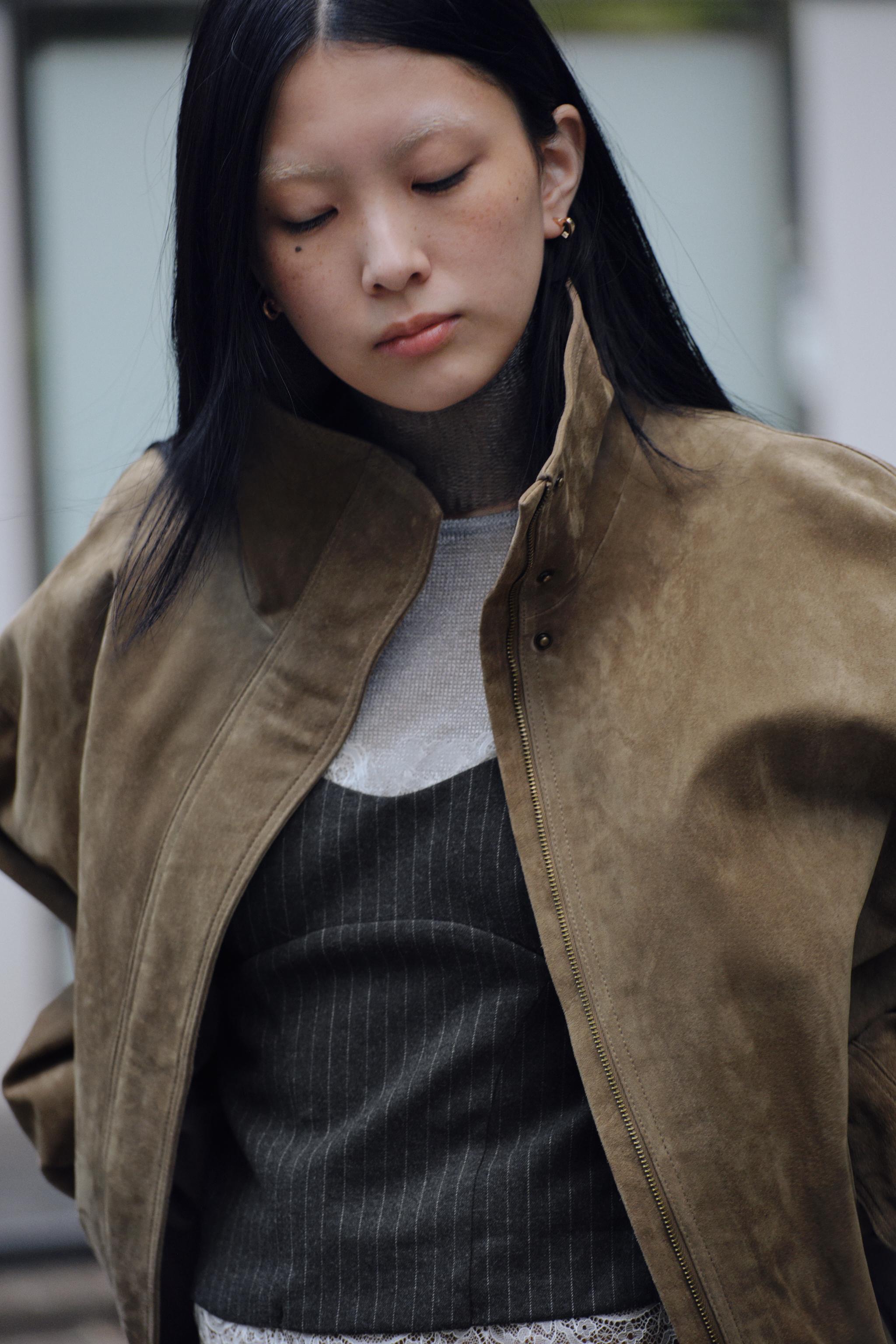 ✳︎極美品✨ZARAザラ 2024 ウールライダースジャケット　アウター ✳︎極美品✨ZARAザラ 2024 ウールライダースジャケット アウター