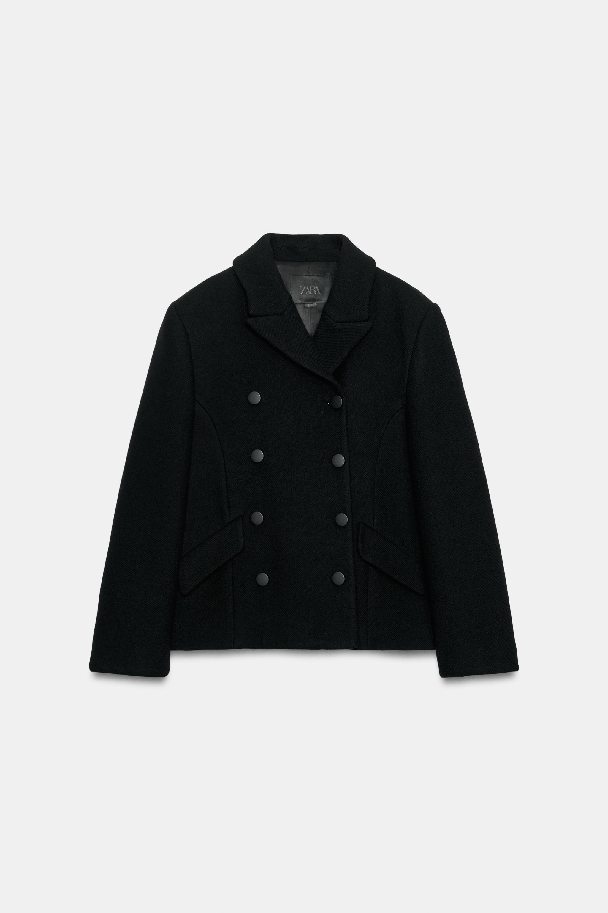 ZW Collection Wool-Blend Short Coat