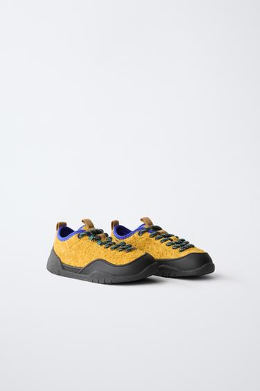 CONTRAST SNEAKERS — Yellow 1