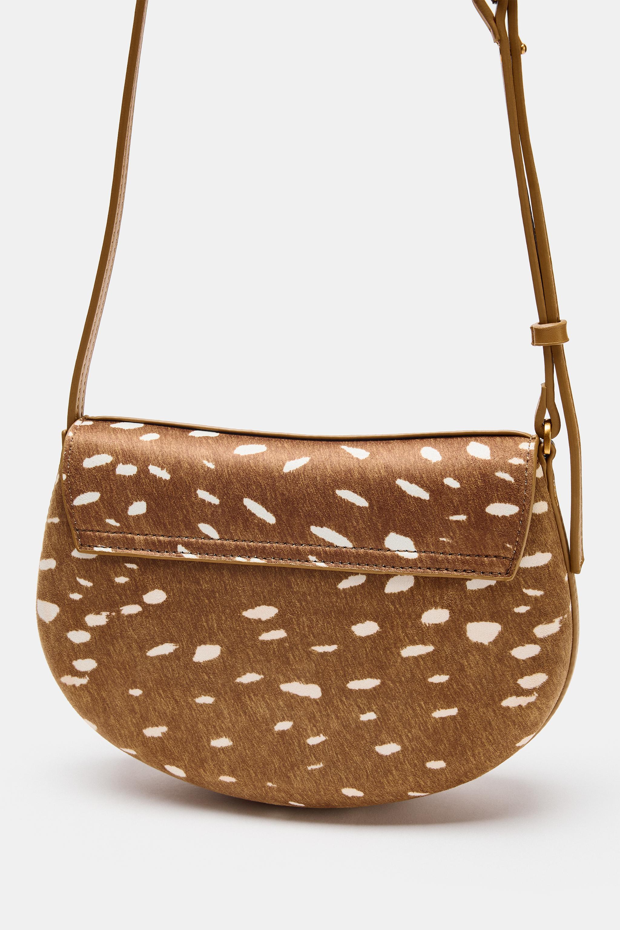 Женские сумки Zara ANIMAL PRINT CROSSBODY — фото 3