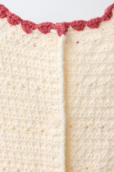 BODY EN MAILLE CERISES - Écru de Zara - Image 3