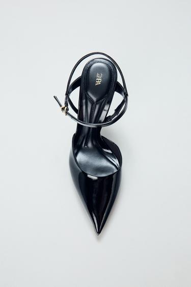 SAPATO ABERTO ATRÁS COM PULSEIRA - Preto da Zara