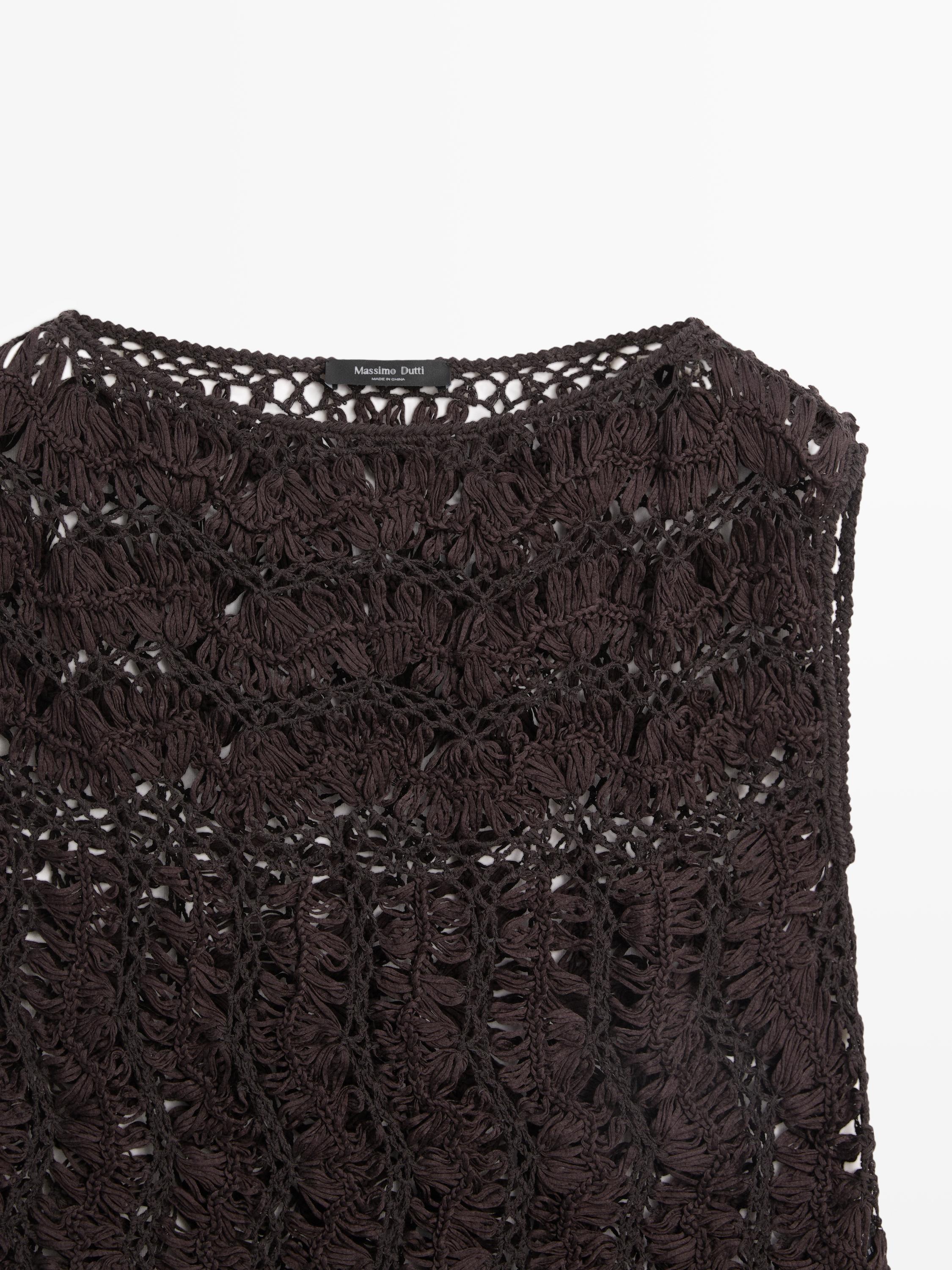 Top en maille crochet