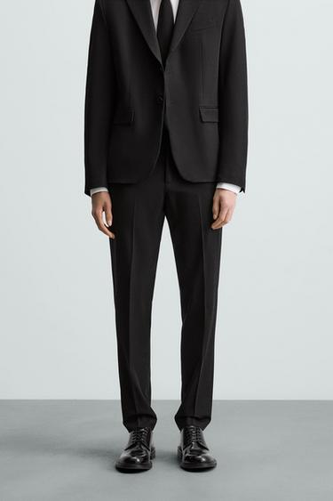 COMFORT SUIT TROUSERS - Black by Zara