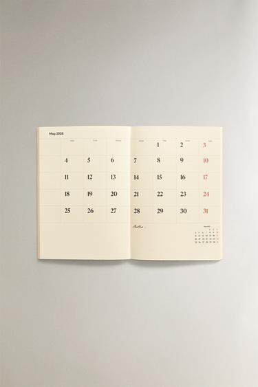 MONTHLY/WEEKLY PLANNER (PACK OF 2) - Ecru by Zara - Image 5