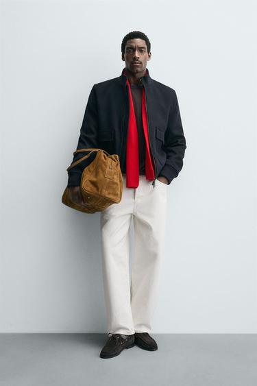 CAZADORA ACOLCHADA CON LANA  - Marino de Zara