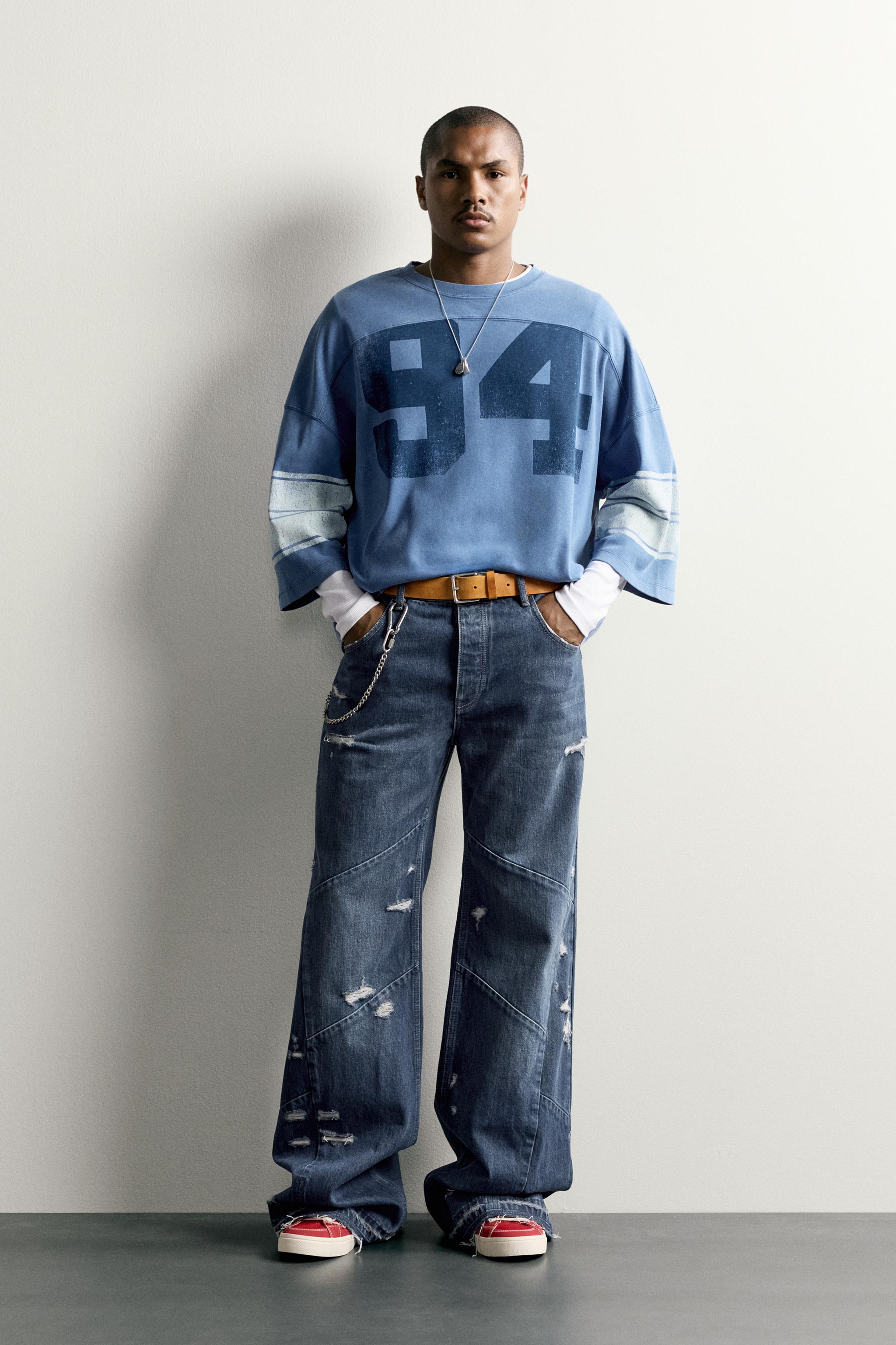 JEAN FLARE FIT À COUTURES