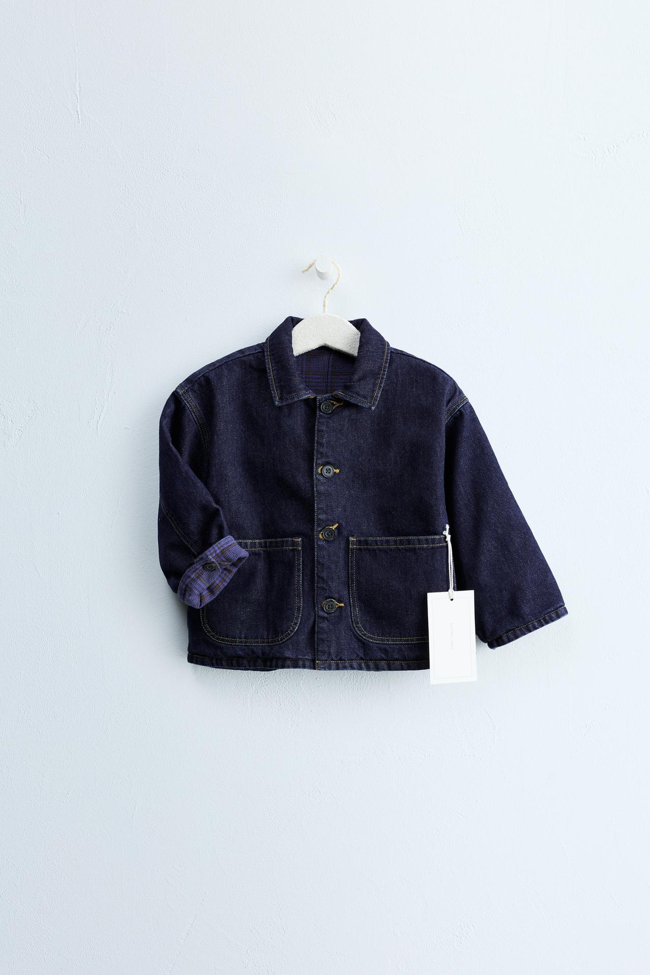 ZARA TIMELESS - REVERSIBLE DENIM JACKET — Indigo