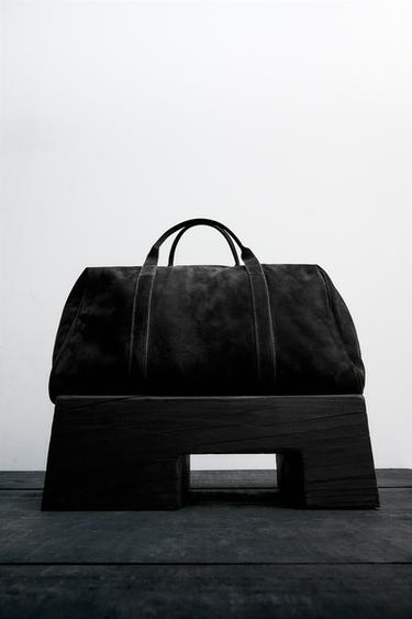 SAC DE VOYAGE EN CUIR ÉDITION LIMITÉE - Noir de Zara - Image 1