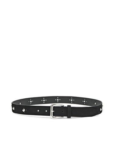 Zara Studded openwork belt - Black
