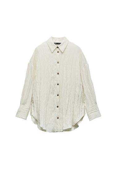 OVERSIZE CREASED-EFFECT SHIRT